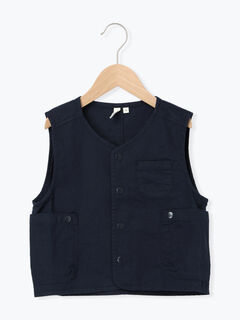 ♡本日限りの価格♡cen. 花びらジレ　ベスト　ネイビー ベスト(ブルー/青系)のセール・アウトレット｜レディースファッション