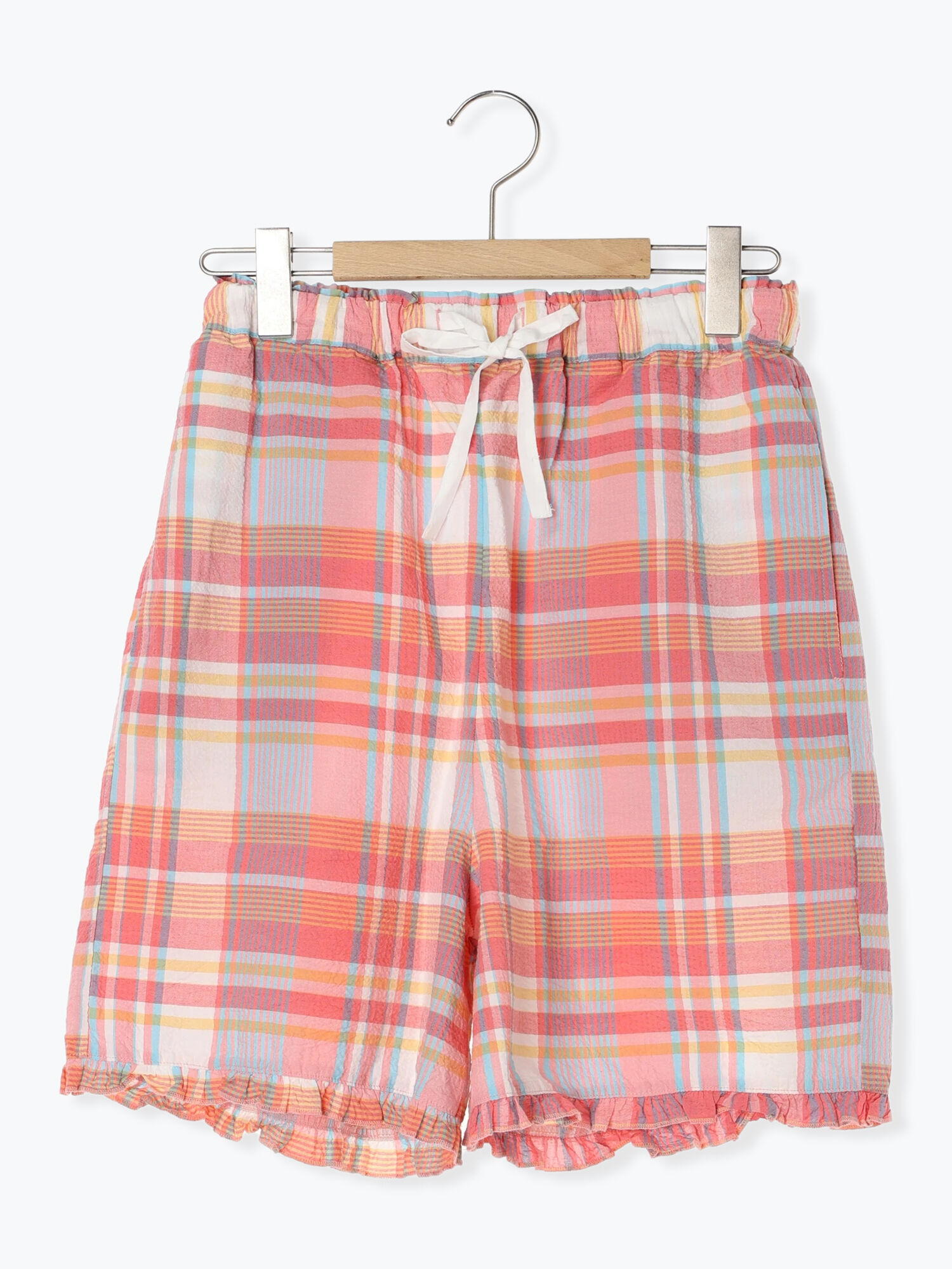 マドラスチェックショートパンツ（ボトムス/パンツ）【セール】｜Et