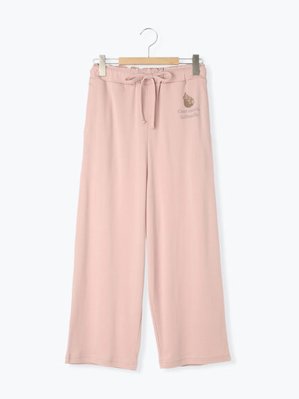 猫と過ごすキャットプリントルームカットパンツ（ピンク/イエロー/キナリ）｜Et grenier by Samansa Mos2（エ　グルニエ）通販