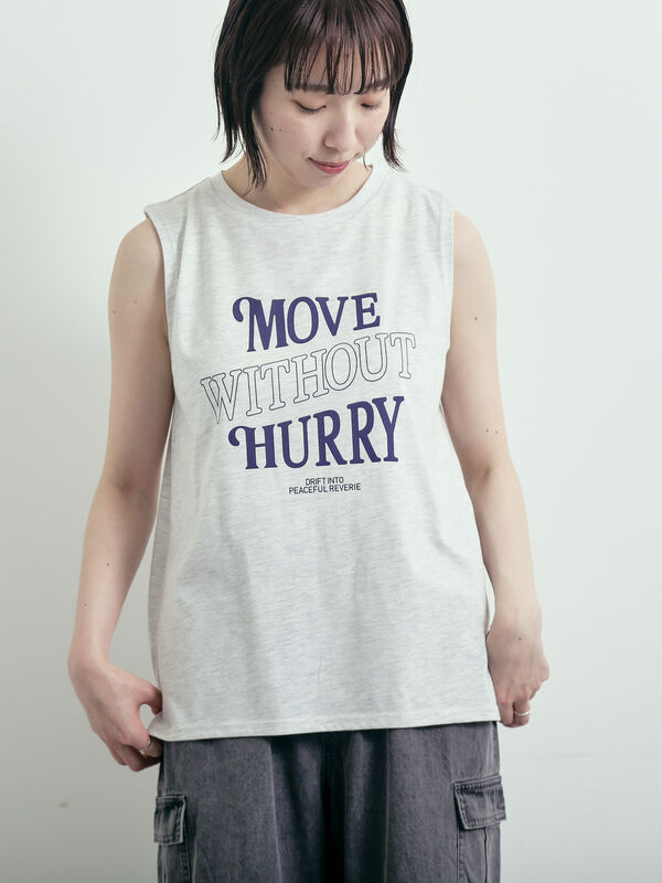 メッシュTシャツ&プリントノースリーブSET（トップス/Tシャツ