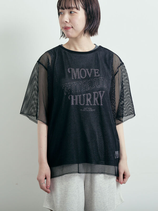 メッシュTシャツ&プリントノースリーブSET（トップス/Tシャツ
